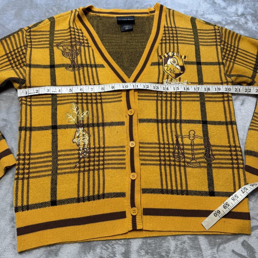 Harry Potter Women's Small Loyal Hufflepuff Cardigan Sweater Boxed Lunch - Picture 3 of 13